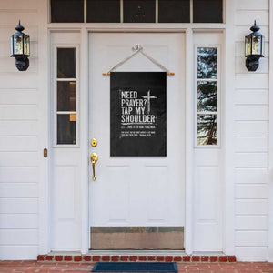 Need Prayer Tap My Shoulder Bible Verse Christian Garden Flag TS11 Print Your Wear