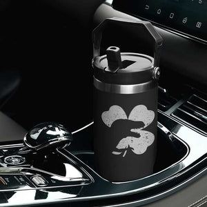 Funny St Patricks Day Dinosaur Shamrock Flip Straw Tumbler TS11 Print Your Wear