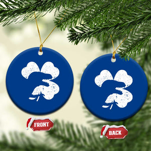 Funny St Patricks Day Dinosaur Shamrock Ceramic Ornament TS11 1pc Blue Print Your Wear