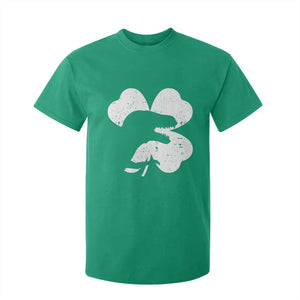 Funny St Patricks Day Dinosaur Shamrock T Shirt For Kid TS11 Irish Green Print Your Wear