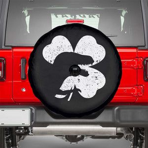 Funny St Patricks Day Dinosaur Shamrock Spare Tire Cover TS11 Black Print Your Wear