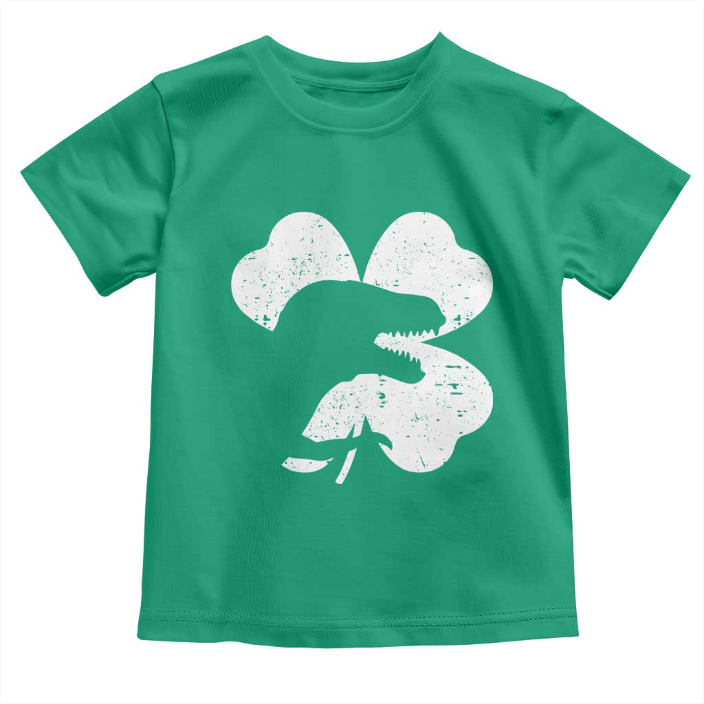 Funny St Patricks Day Dinosaur Shamrock Toddler T Shirt TS11 Irish Green Print Your Wear