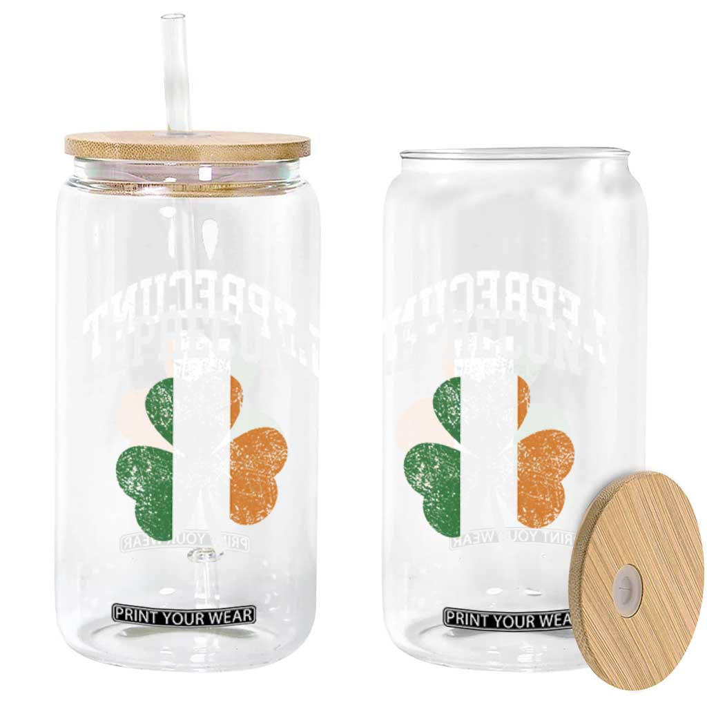 Funny Leprecunt St Patricks Day Glass Can Vintage Irish Shamrock Adult Humor TS11 Print Your Wear
