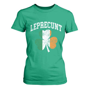 Funny Leprecunt St Patricks Day T Shirt For Women Vintage Irish Shamrock Adult Humor TS11 Irish Green Print Your Wear