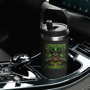 St Patricks Day Horror Leprechaun Flip Straw Tumbler Your Luck Just Ran Out Creepy St Pattys Day TS11 Print Your Wear