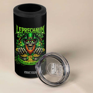 St Patricks Day Horror Leprechaun 4 in 1 Can Cooler Tumbler Your Luck Just Ran Out Creepy St Pattys Day TS11 Print Your Wear