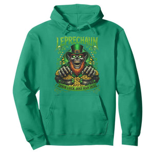 St Patricks Day Horror Leprechaun Hoodie Your Luck Just Ran Out Creepy St Pattys Day TS11 Irish Green Print Your Wear