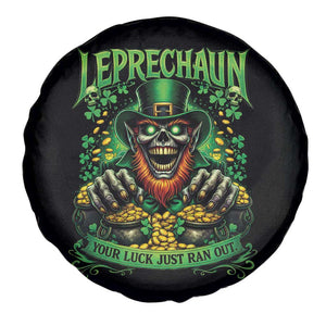 St Patricks Day Horror Leprechaun Spare Tire Cover Your Luck Just Ran Out Creepy St Pattys Day TS11 Print Your Wear