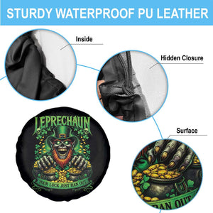 St Patricks Day Horror Leprechaun Spare Tire Cover Your Luck Just Ran Out Creepy St Pattys Day TS11 Print Your Wear