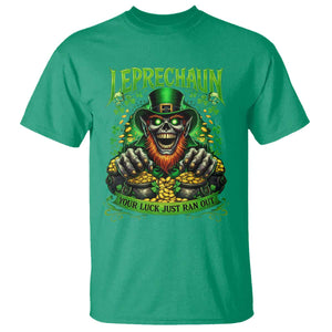 St Patricks Day Horror Leprechaun T Shirt Your Luck Just Ran Out Creepy St Pattys Day TS11 Irish Green Print Your Wear
