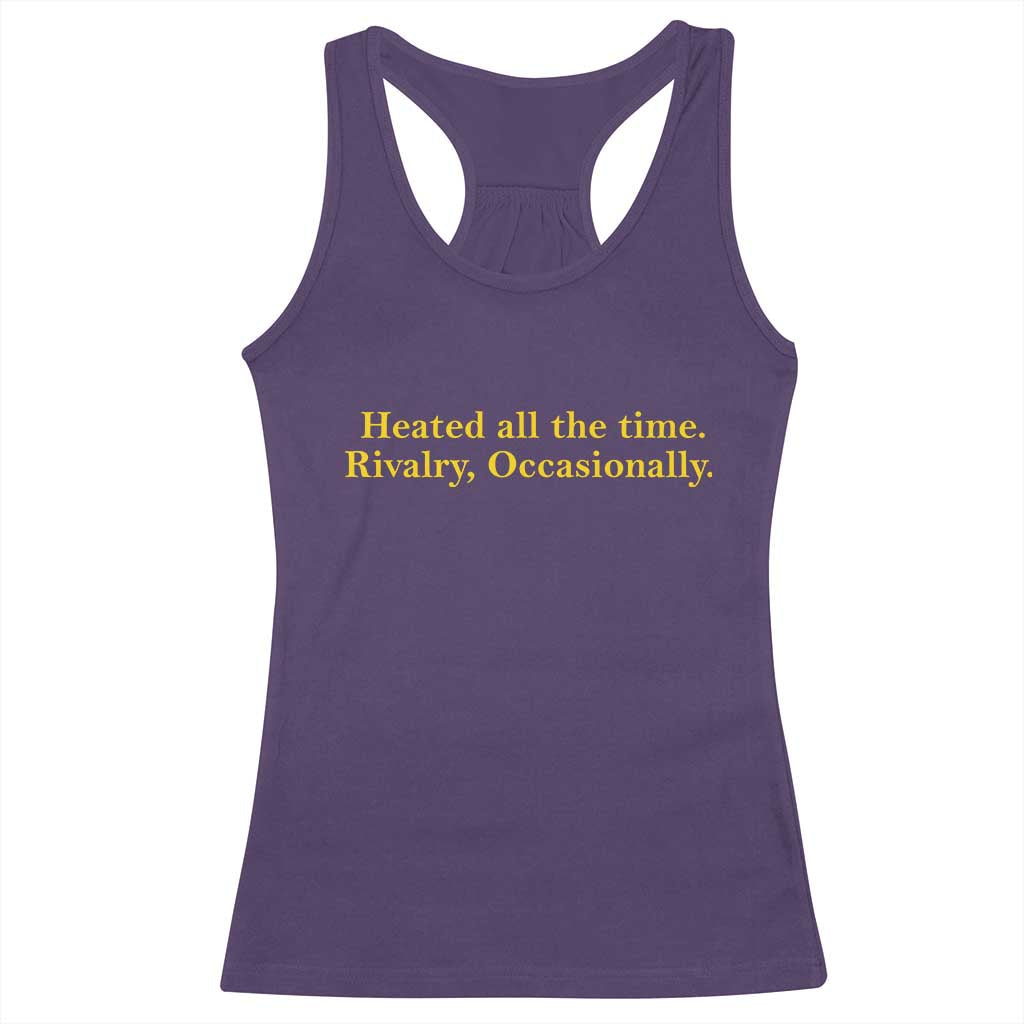 Funny Heated All The Time Rivalry Occasionally Racerback Tank Top LGBT Hockey Romance TS11 Purple Print Your Wear