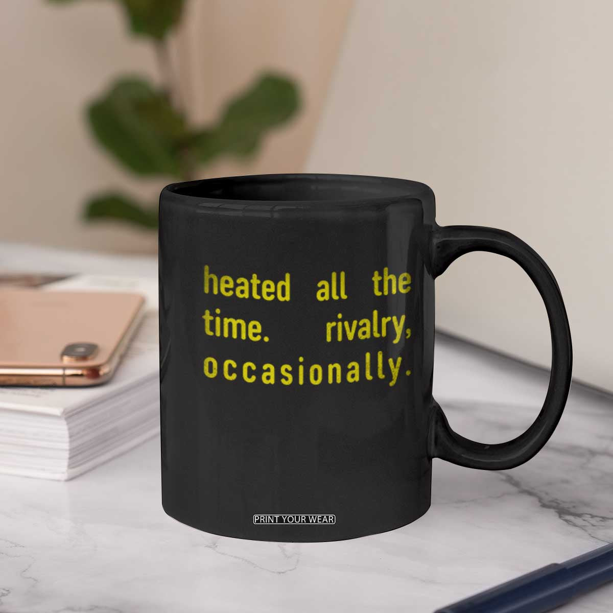 Funny Heated All The Time Rivalry Occasionally Coffee Mug LGBT Ice Hockey TS11 Print Your Wear