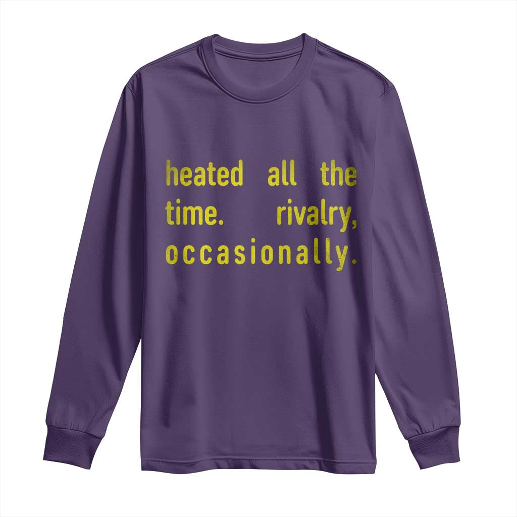 Funny Heated All The Time Rivalry Occasionally Long Sleeve Shirt LGBT Ice Hockey TS11 Purple Print Your Wear