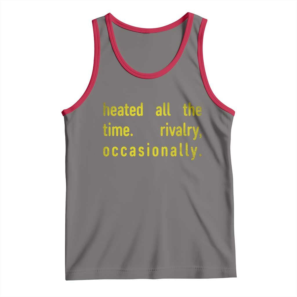 Funny Heated All The Time Rivalry Occasionally Tank Top LGBT Ice Hockey TS11 Deep Heather Red Print Your Wear