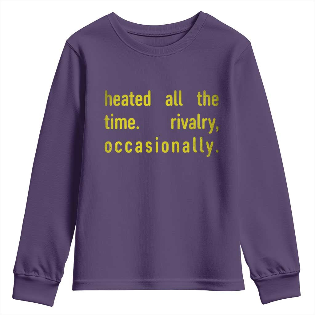 Funny Heated All The Time Rivalry Occasionally Youth Sweatshirt LGBT Ice Hockey TS11 Purple Print Your Wear