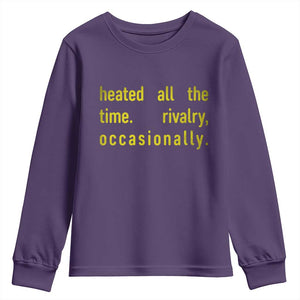 Funny Heated All The Time Rivalry Occasionally Youth Sweatshirt LGBT Ice Hockey TS11 Purple Print Your Wear