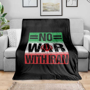 No War With Iran Throw Blanket Freedom For Iranians Vintage Iran Flag TS11 Print Your Wear