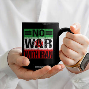 No War With Iran Coffee Mug Freedom For Iranians Vintage Iran Flag TS11 Print Your Wear
