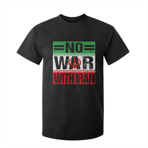 No War With Iran T Shirt For Kid Freedom For Iranians Vintage Iran Flag TS11 Black Print Your Wear