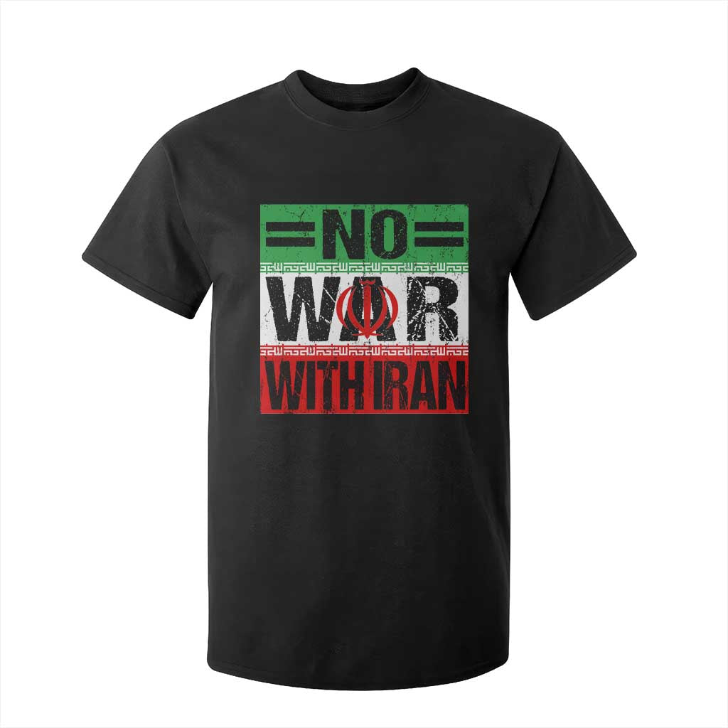 No War With Iran T Shirt For Kid Freedom For Iranians Vintage Iran Flag TS11 Black Print Your Wear