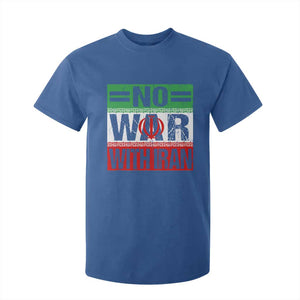 No War With Iran T Shirt For Kid Freedom For Iranians Vintage Iran Flag TS11 Royal Blue Print Your Wear