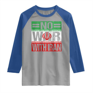 No War With Iran Raglan Shirt Freedom For Iranians Vintage Iran Flag TS11 Sport Gray Royal Print Your Wear