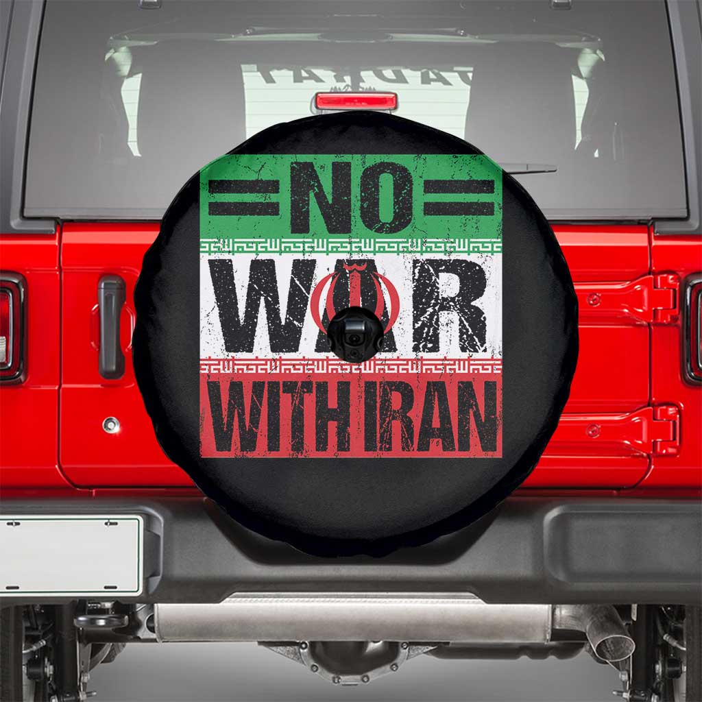 No War With Iran Spare Tire Cover Freedom For Iranians Vintage Iran Flag TS11 Black Print Your Wear