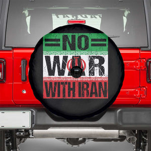 No War With Iran Spare Tire Cover Freedom For Iranians Vintage Iran Flag TS11 Black Print Your Wear