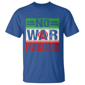 No War With Iran T Shirt Freedom For Iranians Vintage Iran Flag TS11 Royal Blue Print Your Wear