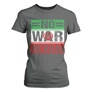 No War With Iran T Shirt For Women Freedom For Iranians Vintage Iran Flag TS11 Dark Heather Print Your Wear