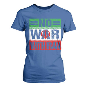 No War With Iran T Shirt For Women Freedom For Iranians Vintage Iran Flag TS11 Royal Blue Print Your Wear