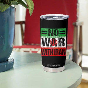 No War With Iran Tumbler Cup Freedom For Iranians Vintage Iran Flag TS11 Print Your Wear