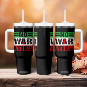 No War With Iran Tumbler With Handle Freedom For Iranians Vintage Iran Flag TS11 Print Your Wear