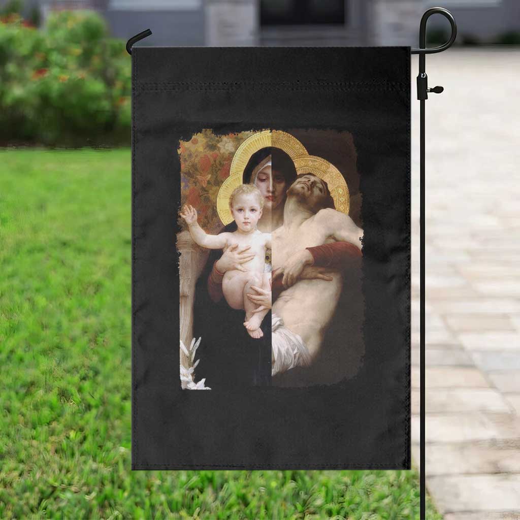 Jesus Christ and Mother Mary William Adolphe Bouguereau Art Garden Flag TS11 Print Your Wear