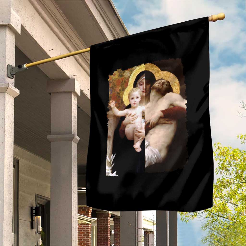 Jesus Christ and Mother Mary William Adolphe Bouguereau Art Garden Flag TS11 Print Your Wear