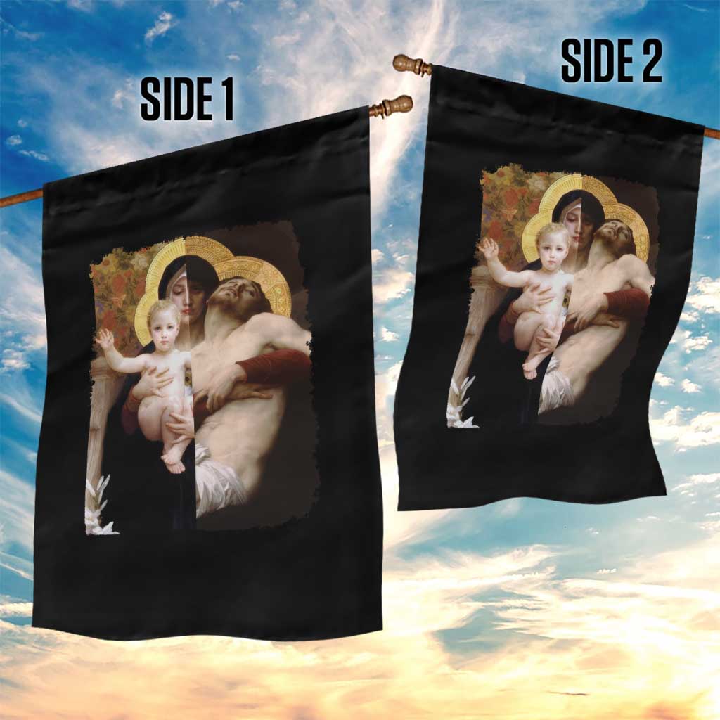 Jesus Christ and Mother Mary William Adolphe Bouguereau Art Garden Flag TS11 Print Your Wear