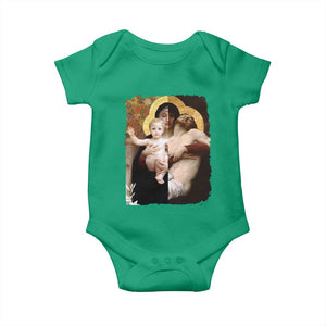 Jesus Christ and Mother Mary William Adolphe Bouguereau Art Baby Onesie TS11 Irish Green Print Your Wear