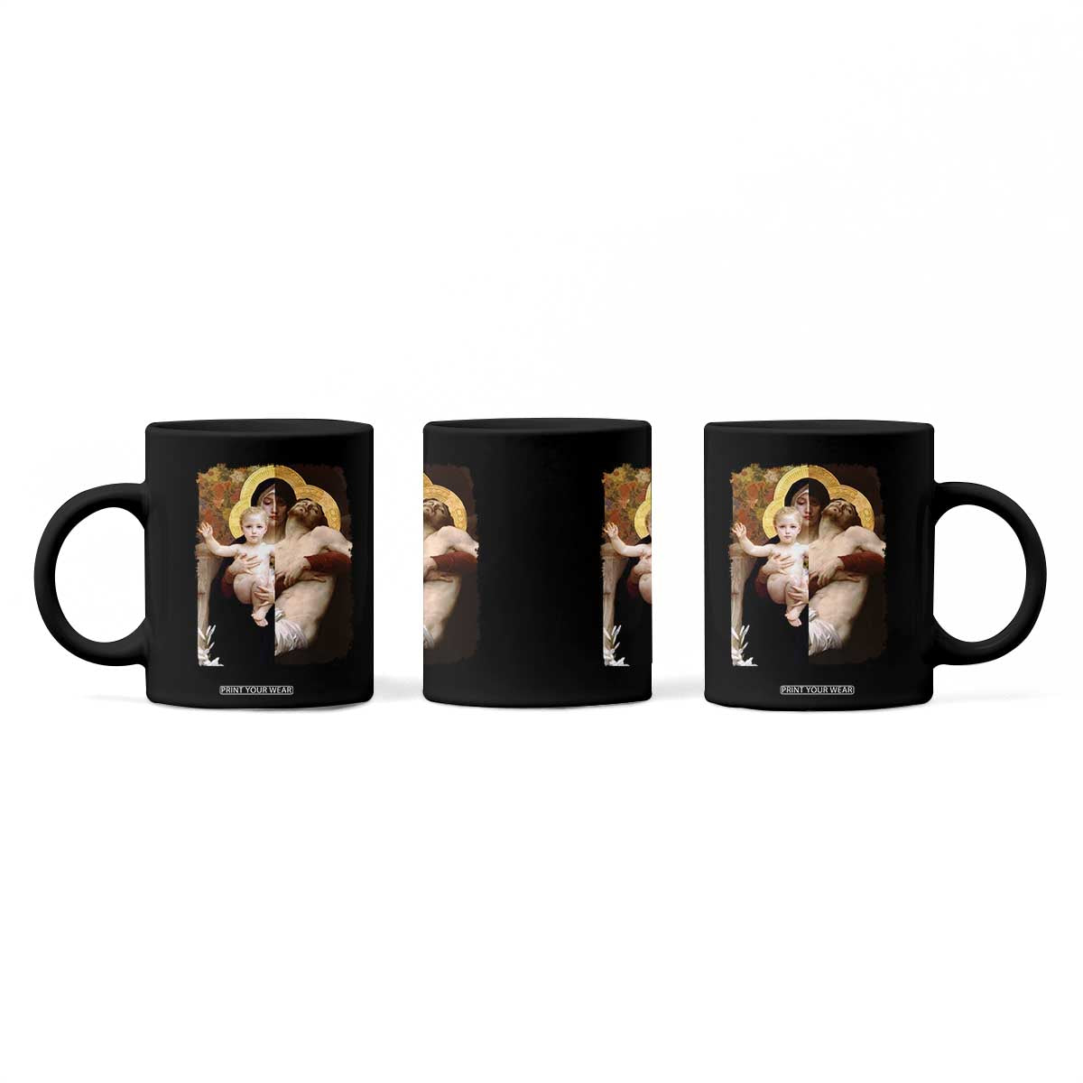 Jesus Christ and Mother Mary William Adolphe Bouguereau Art Coffee Mug TS11 Print Your Wear