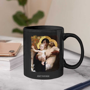 Jesus Christ and Mother Mary William Adolphe Bouguereau Art Coffee Mug TS11 Print Your Wear