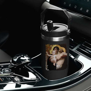 Jesus Christ and Mother Mary William Adolphe Bouguereau Art Flip Straw Tumbler TS11 Print Your Wear