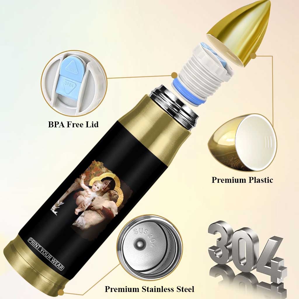 Jesus Christ and Mother Mary William Adolphe Bouguereau Art Bullet Tumbler TS11 Print Your Wear