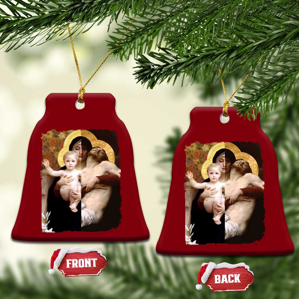 Jesus Christ and Mother Mary William Adolphe Bouguereau Art Ceramic Ornament TS11 Print Your Wear
