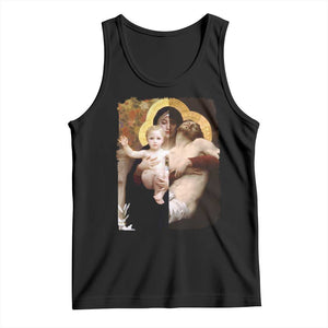 Jesus Christ and Mother Mary William Adolphe Bouguereau Art Tank Top TS11 Black Print Your Wear