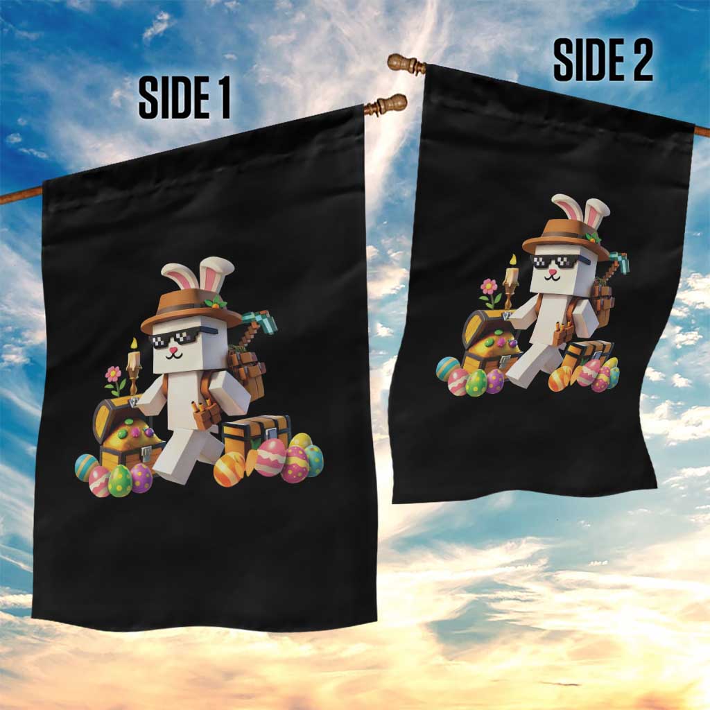Funny Easter Day Bunny Miner Egg Video Game Garden Flag TS11 Print Your Wear