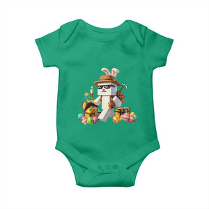 Funny Easter Day Bunny Miner Egg Video Game Baby Onesie TS11 Irish Green Print Your Wear