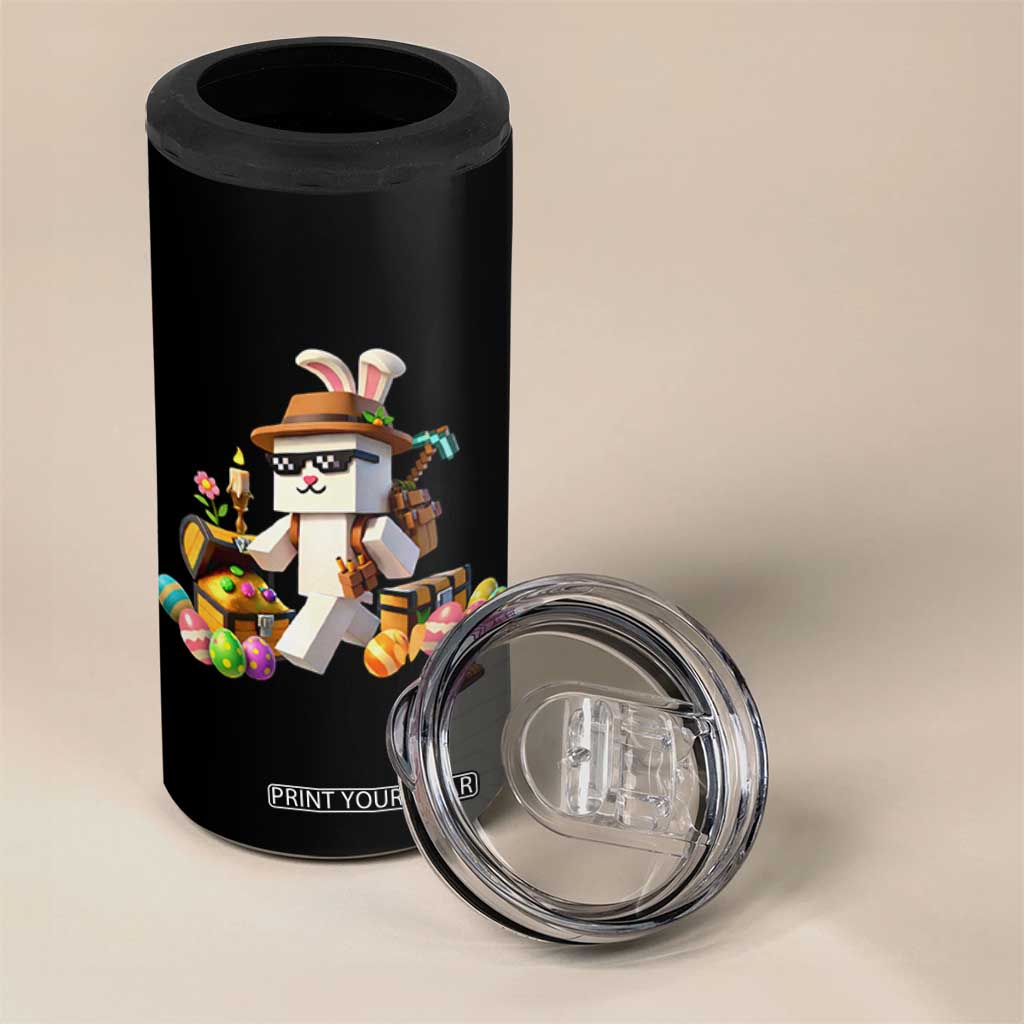 Funny Easter Day Bunny Miner Egg Video Game 4 in 1 Can Cooler Tumbler TS11 Print Your Wear