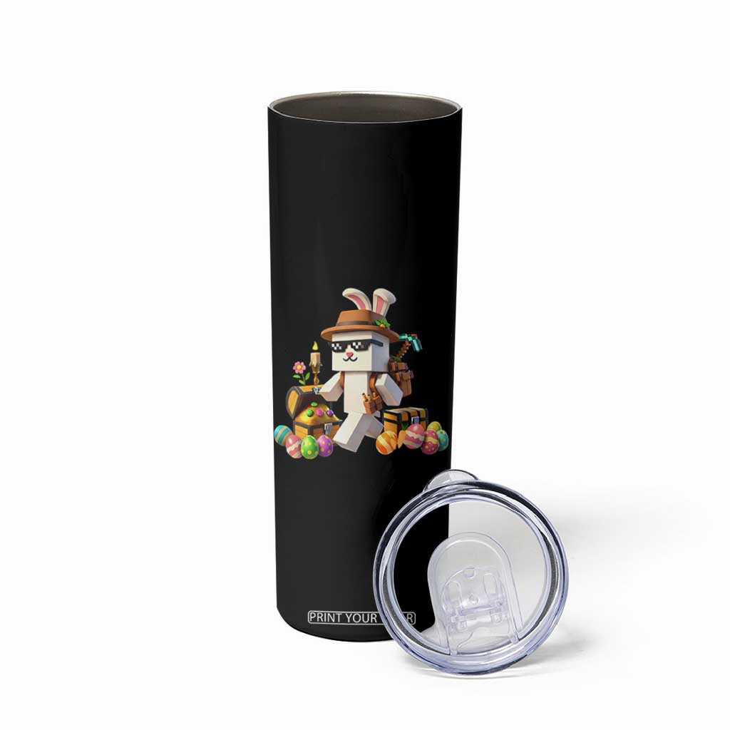 Funny Easter Day Bunny Miner Egg Video Game Skinny Tumbler TS11 Print Your Wear