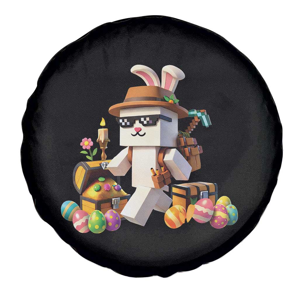 Funny Easter Day Bunny Miner Egg Video Game Spare Tire Cover TS11 Print Your Wear