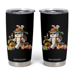 Funny Easter Day Bunny Miner Egg Video Game Tumbler Cup TS11 Black Print Your Wear