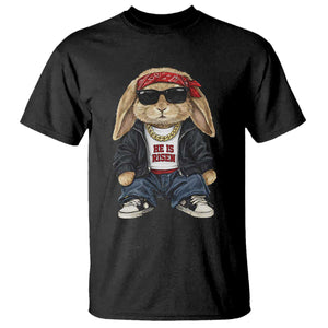 Hip Hop Easter Bunny He is Risen Jesus Religious Christian T Shirt TS11 Black Print Your Wear